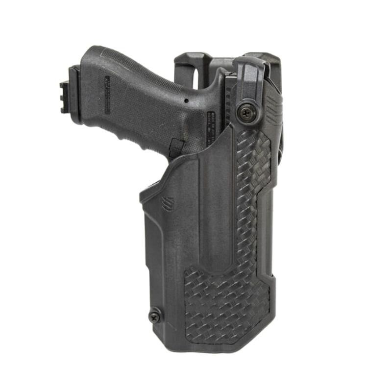 BLACKHAWK HOLSTER L3D T SERIES DUTY GLOCK 17 22 W/ STREAMLIGHT TLR7 TLRR  RIGHT HAND BASKETWEAVE