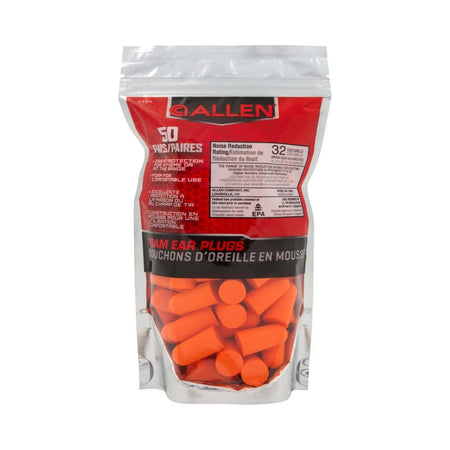 ALLEN FOAM EAR PLUGS 50CT BAG