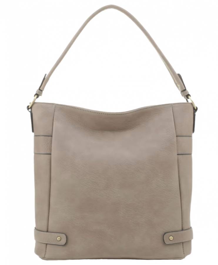 JESSIE & JAMES SELINA HOBO CONCEALED CARRY HANDBAG 13.25 H X 13 W X 5.4 D ( DK STONE )