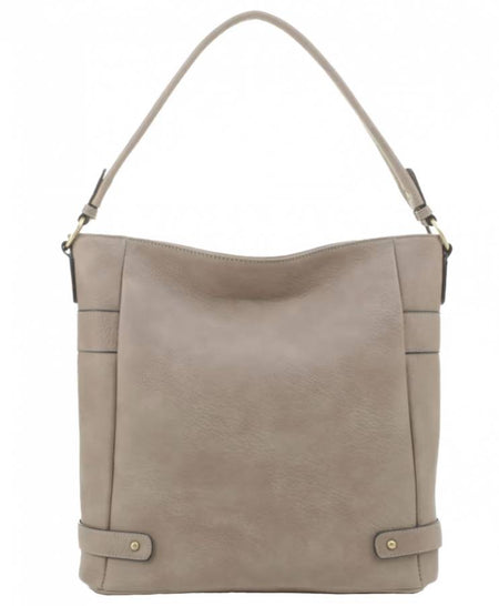 JESSIE & JAMES SELINA HOBO CONCEALED CARRY HANDBAG 13.25 H X 13 W X 5.4 D ( DK STONE )