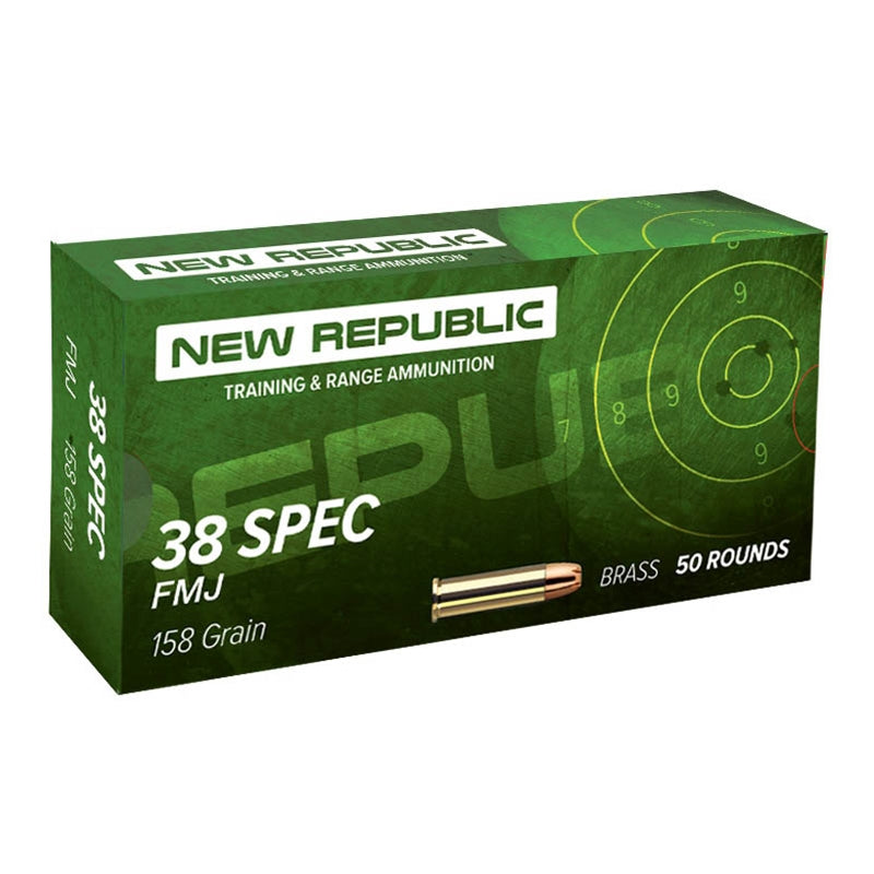 New Republic .38 Special 158gr FMJ Ammo