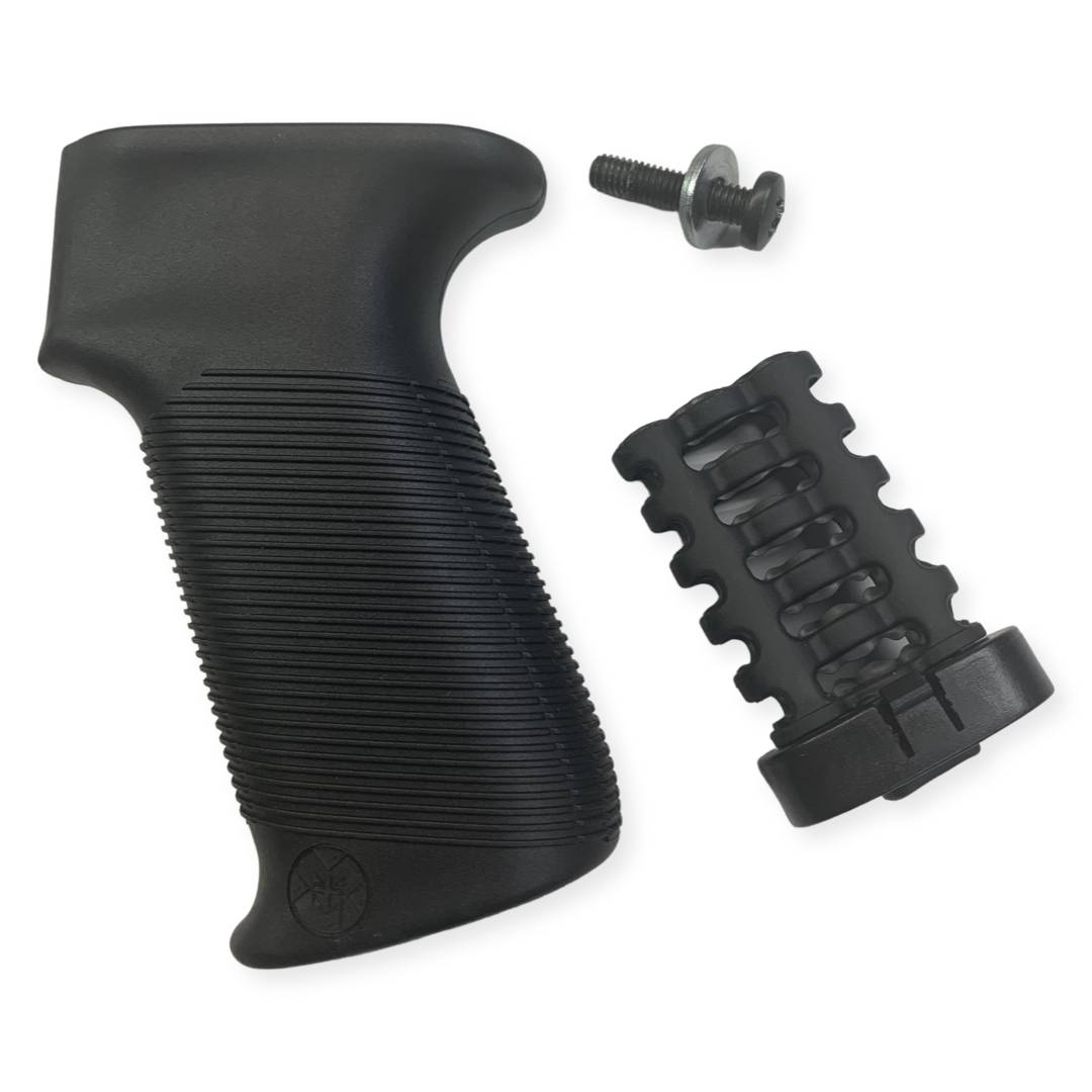 M+M IND GROOVED AK47 PISTOL GRIP BLACK