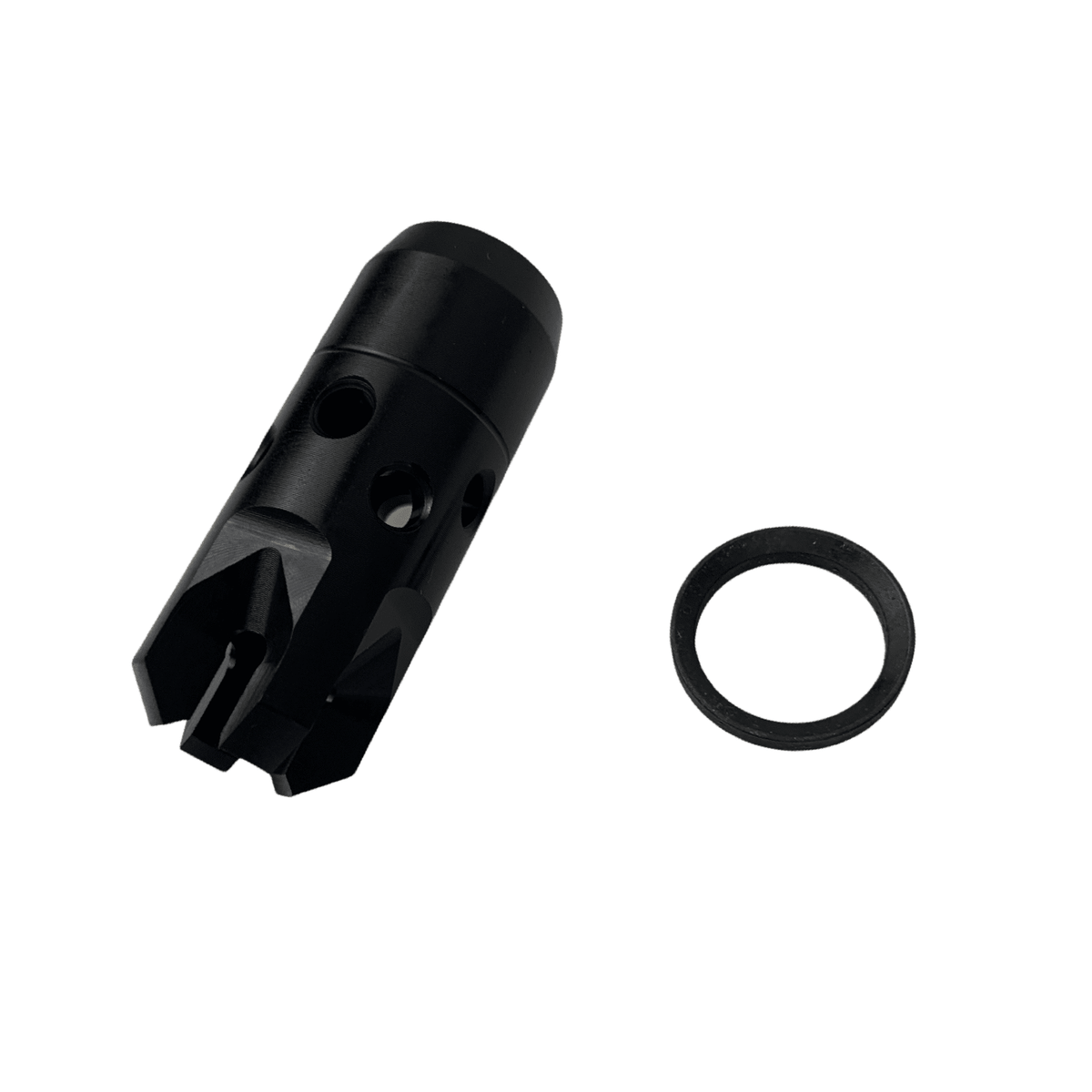 M+M IND CHAOS MUZZLE BREAK 5/8X24 RH THREAD W/ CRUSH WASHER