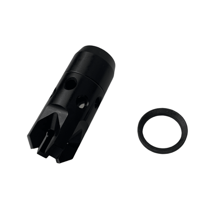 M+M IND CHAOS MUZZLE BREAK 5/8X24 RH THREAD W/ CRUSH WASHER
