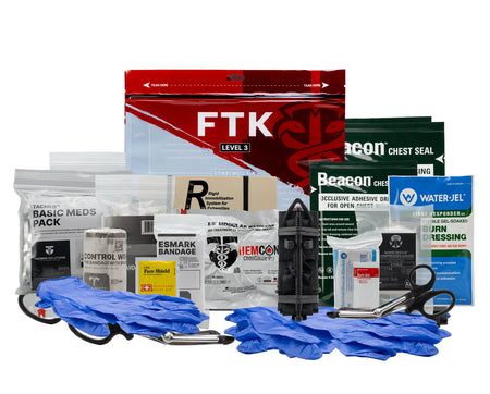 TACMED SOLUTIONS LEVEL 3 FIELD TRAUMA KIT WITH SOF TOURNIQUET