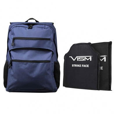 NCSTAR GUARDIAN BACKPACK NAVY DISCRETE W/ 10"X12" FRONT AND BACK LEVEL IIIA BALLISTIC SOFT PANELS