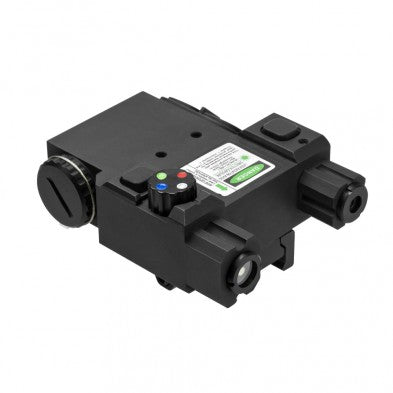 NCSTAR GREEN LASER W/ 4X LED NAV LIGHT LOCKING QR PIC RAIL MOUNT W/ PRESSURE SWITCH