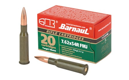 Barnaul 7.62x54mmR Brown Bear 174gr FMJ Ammo