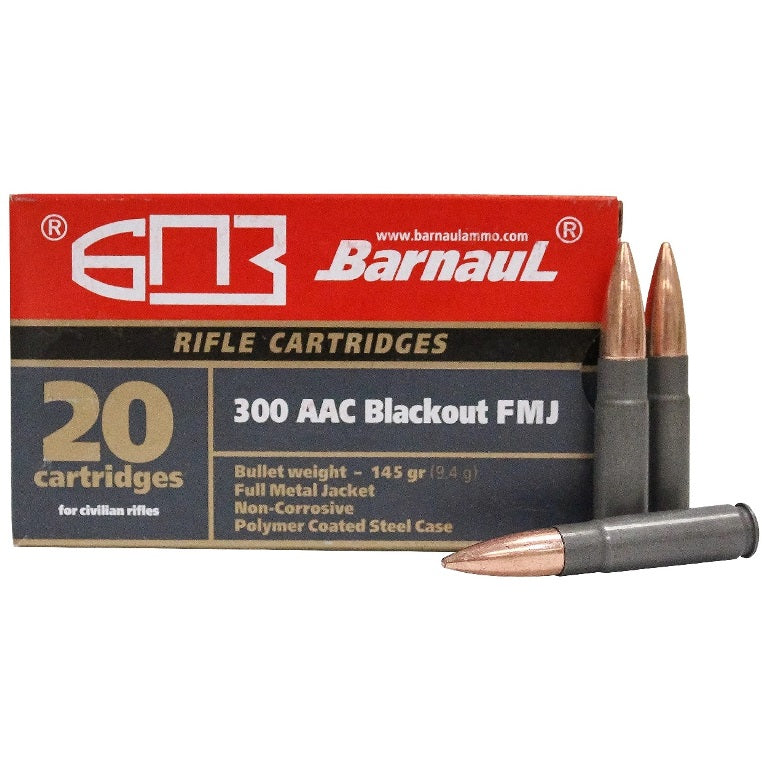 Barnaul .300 AAC Blackout Rifle 145gr FMJ Ammo