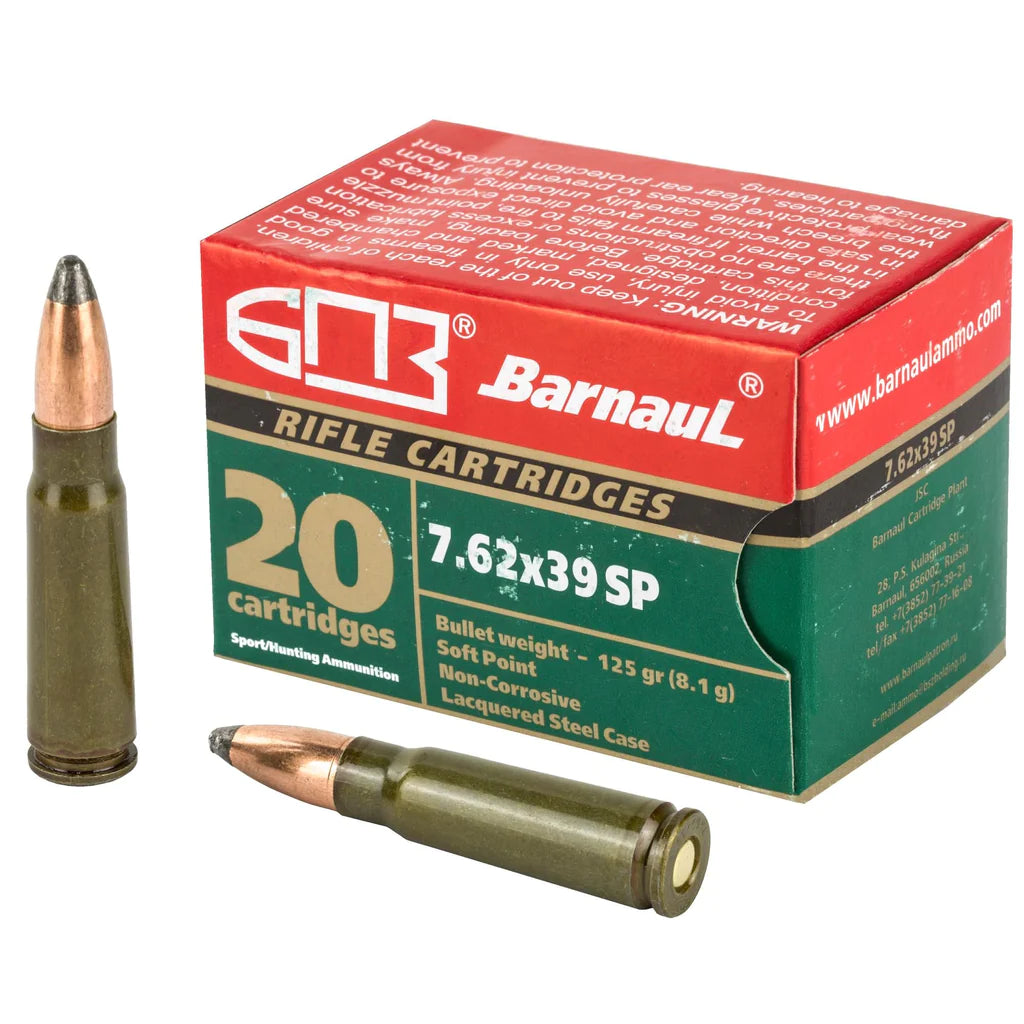 Barnaul 7.62x39mm BARNAUL 125gr JSP Ammo