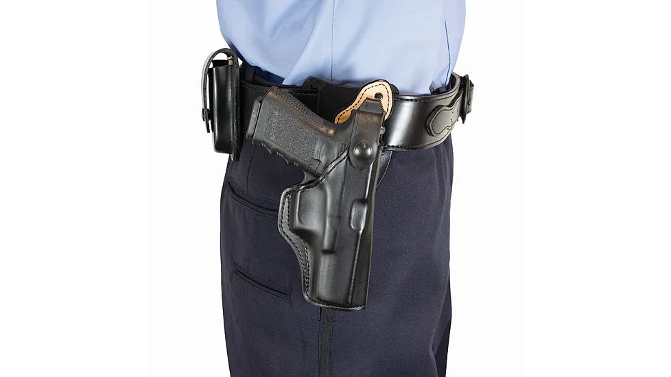 DESANTIS SAFETY STAR HOLSTER BLACK LEATHER RH GLOCK 17 22 31 GLOCK 17 GEN 5