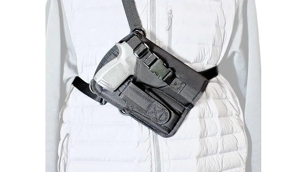 DESANTIS YUKON HOLSTER LH BLACK NYLON ADJ HARNESSLARGE SEMI-AUTO