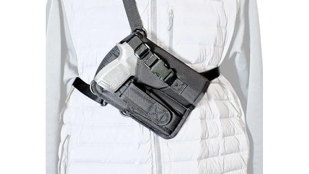 DESANTIS YUKON HOLSTER LH BLACK NYLON ADJ HARNESSLARGE SEMI-AUTO