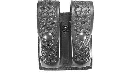 DESANTIS DOUBLE MAG POUCH U41 STYLE BLACK SNAP BASKETWEAVE BLK GLOCK 172237