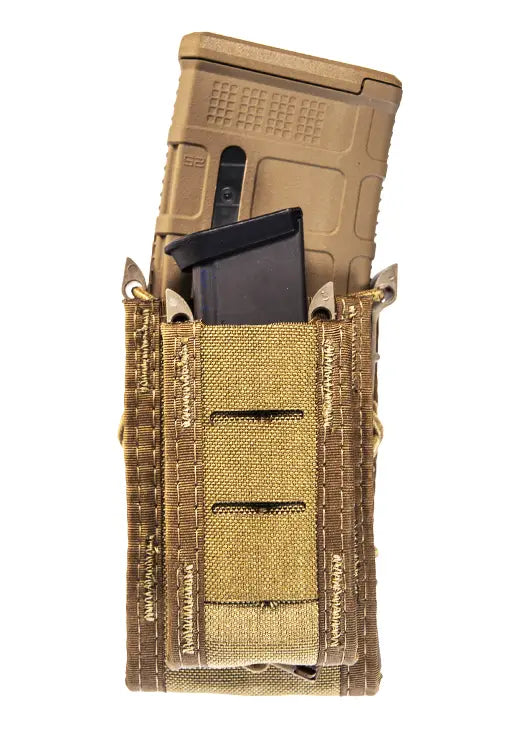 HIGH SPEED GEAR  DUTY DOUBLE DECKER TACO CB  SLEEK FRONT CONCEALAD BUNGEE HOLDS  PISTOL/RIFLE MAGS