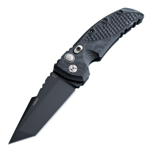 HOGUE AUTO KNIFE EX-A01 3.5" TANTO BLADE BLACK G-10 FRAME G-MASCUS BLACK