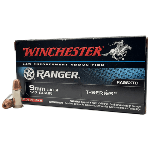 Winchester 9mm Luger / Parabellum Ranger T-Series 147gr JHP Ammo