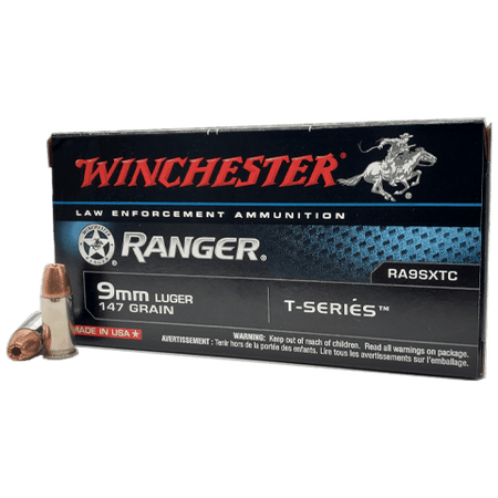 Winchester 9mm Luger / Parabellum Ranger T-Series 147gr JHP Ammo