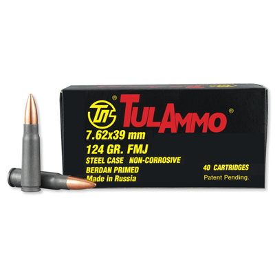 Tulammo 7.62x39mm TULA 124gr FMJ Ammo