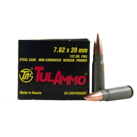 Tulammo 7.62x39mm TULAMMO 122gr JHP Ammo