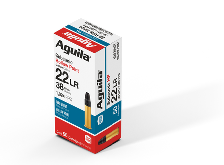 Aguila .22 Long Rifle Subsonic 40gr LSHP Ammo