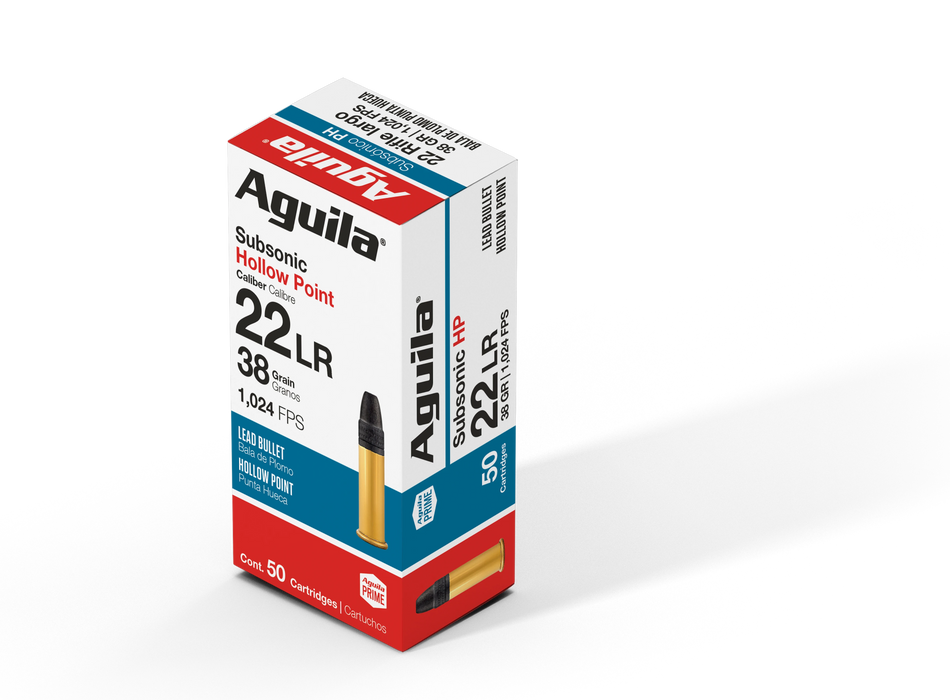 Aguila .22 Long Rifle Subsonic 40gr LSHP Ammo