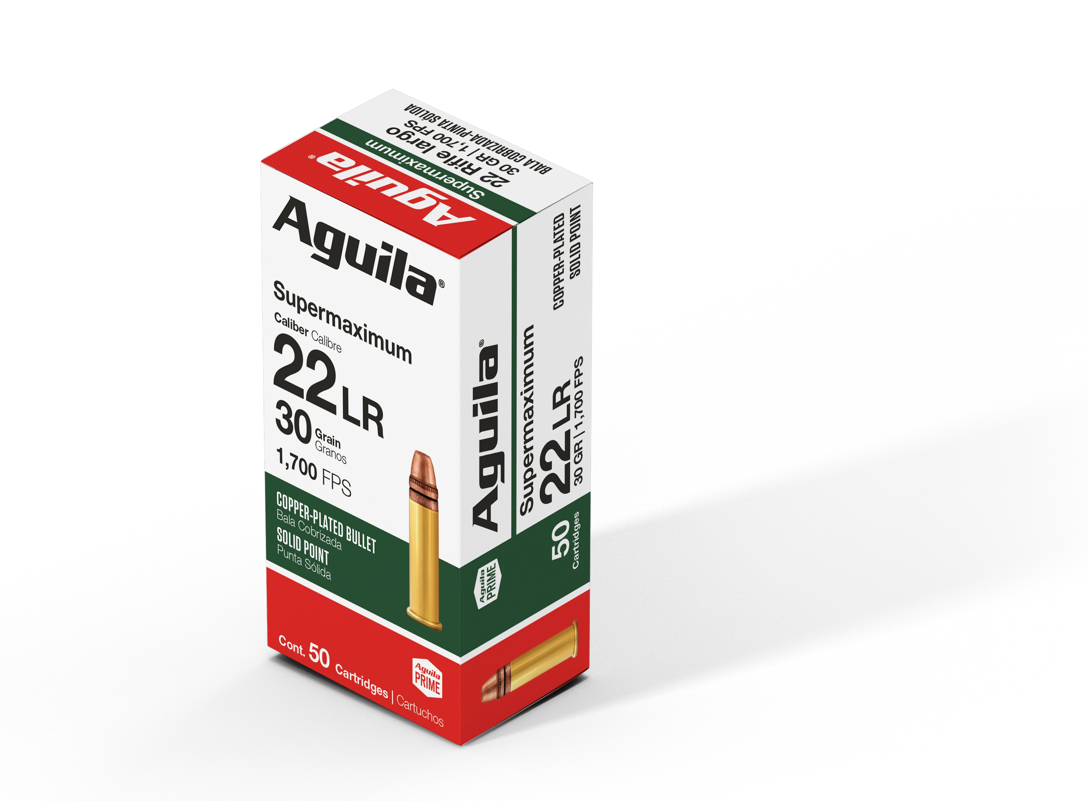 Aguila .22 LR Supermaximum 30gr CPSP Ammo