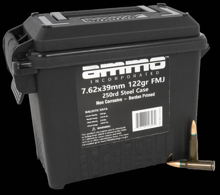 Ammo Inc 7.62x39mm Signature Target 122gr FMJ Ammo