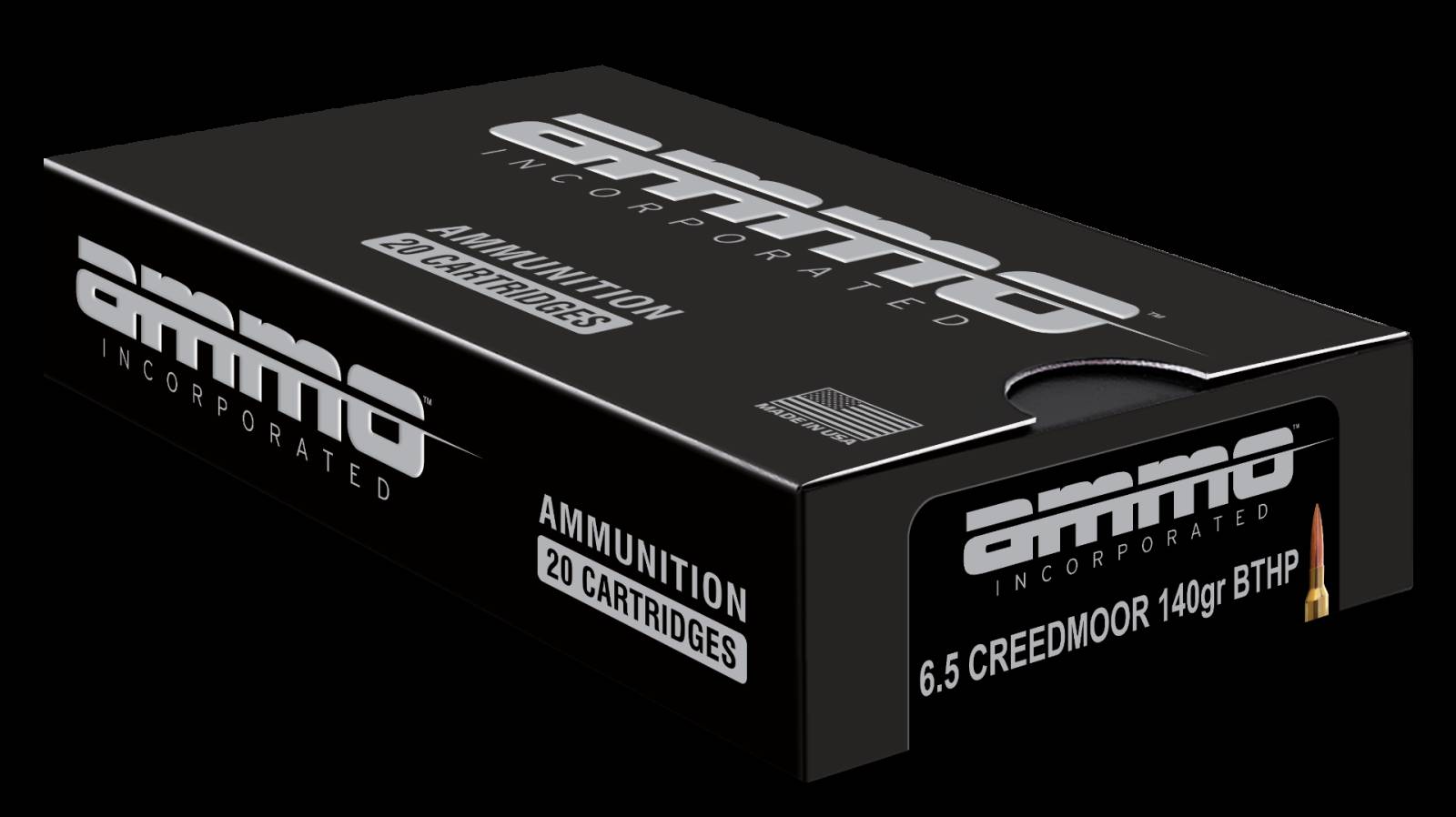 Ammo Inc 65CM140BTHPA20 Match  140 Grain 6.5mm Creedmoor