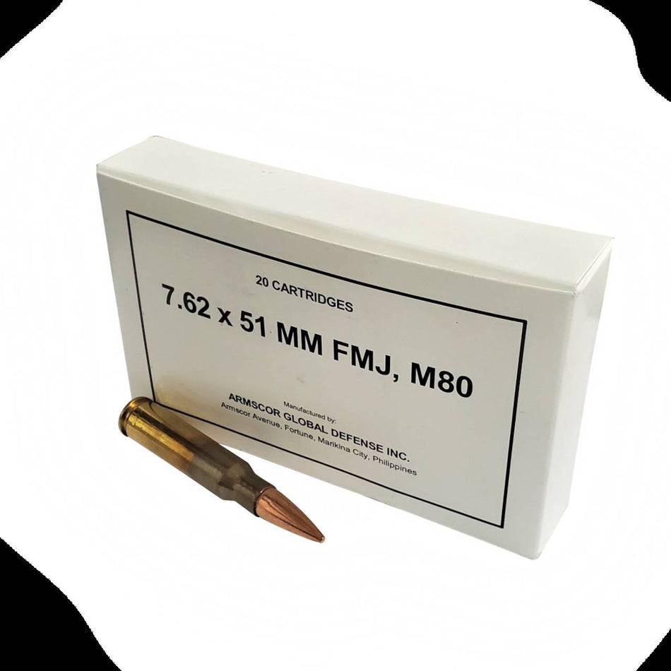 Armscor .308 Win / 7.62x51mm ARMSCOR USACenterfire 147gr FMJ Ammo