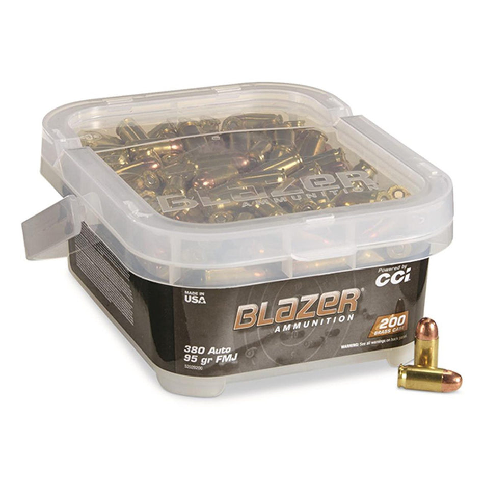 Blazer .380 ACP/Auto Brass 95gr FMJ Ammo