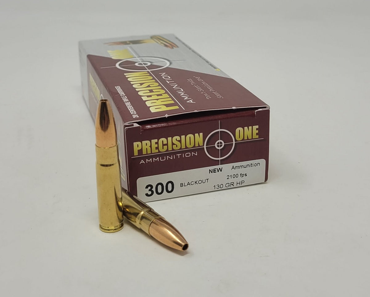 Precision One .300 AAC Blackout  130gr JHP Ammo