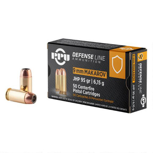 Prvi Partizan 9mm Makarov PPU 95gr JHP Ammo