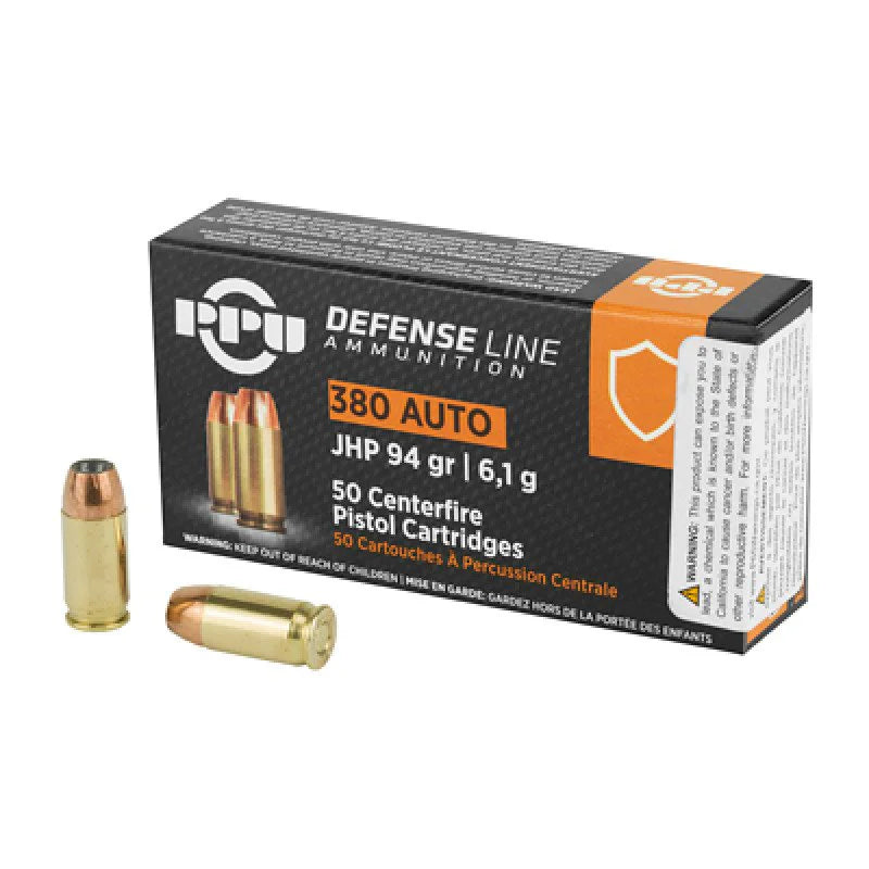 Prvi Partizan .380 ACP/Auto PPU 94gr JHP Ammo