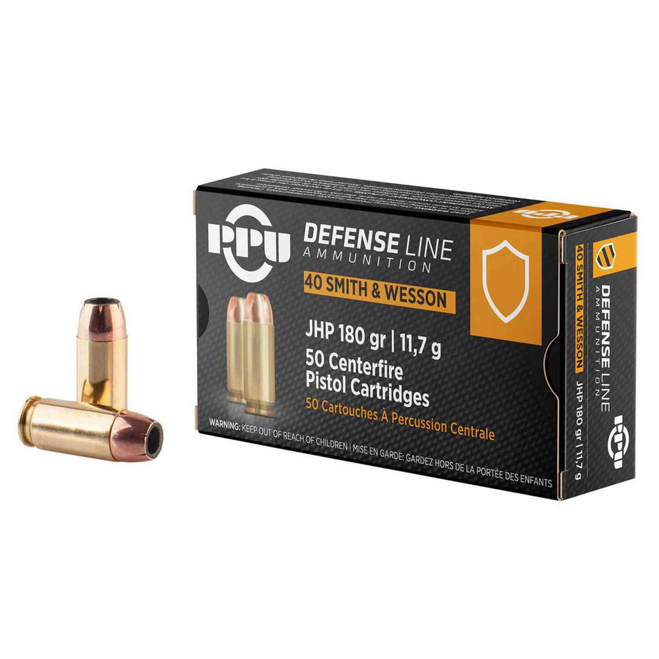 Prvi Partizan .40 S&W PPU 180gr JHP Ammo