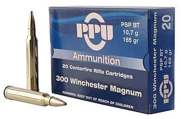 Prvi Partizan .300 Winchester Mag PPUCenterfire 165gr JSP Ammo