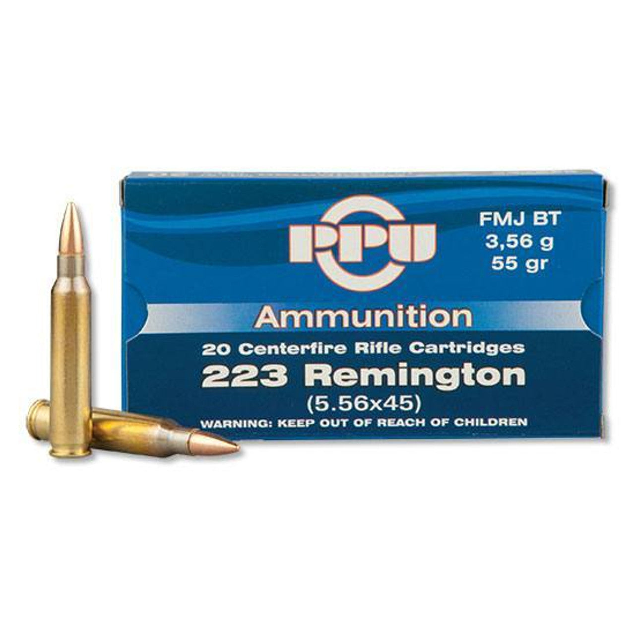 Prvi Partizan .223 Remington PPUCenterfire 55gr FMJ Ammo