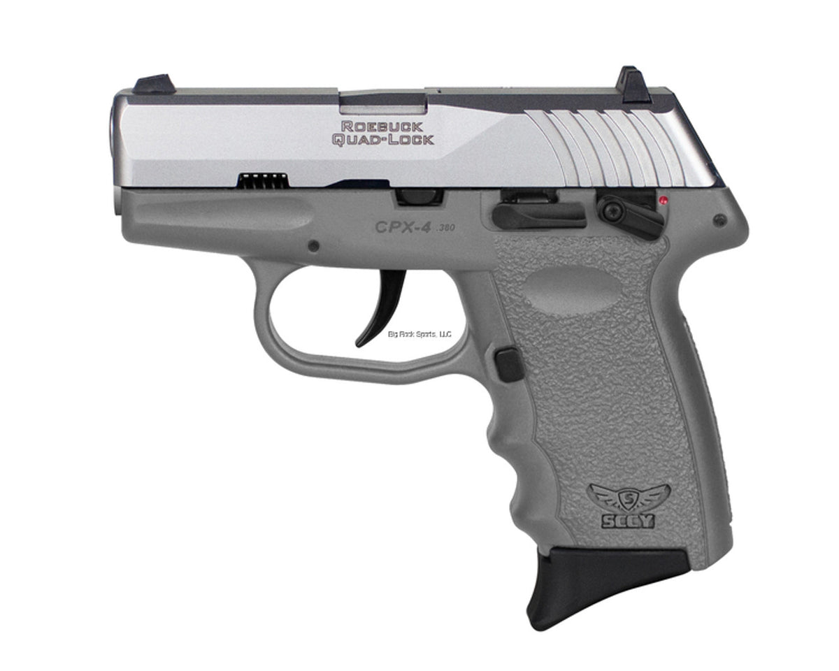 SCCY CPX-4TT 380 PSTL STS/SNIPER GR DBL SIDED SAFETY