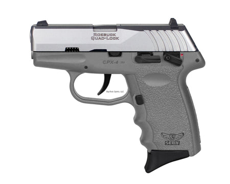 SCCY CPX-4TT 380 PSTL STS/SNIPER GR DBL SIDED SAFETY