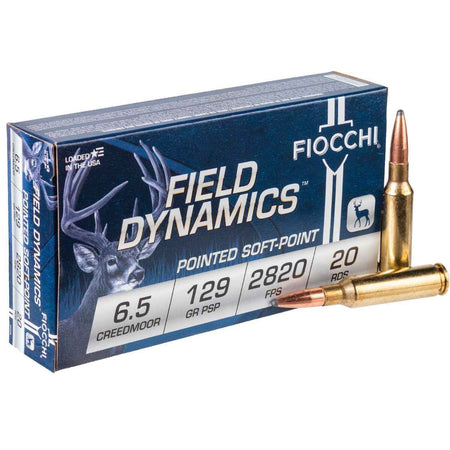 Fiocchi 6.5mm Creedmoor Field Dynamics 129gr JSP Ammo