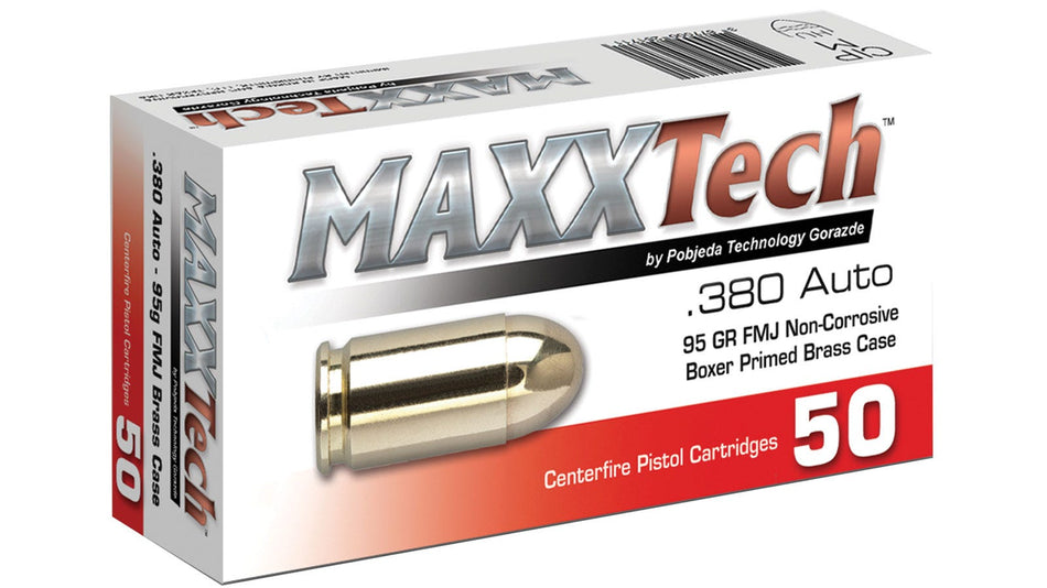Maxxtech MAXX TECH .380 ACP/Auto 95 Gr FMJ
