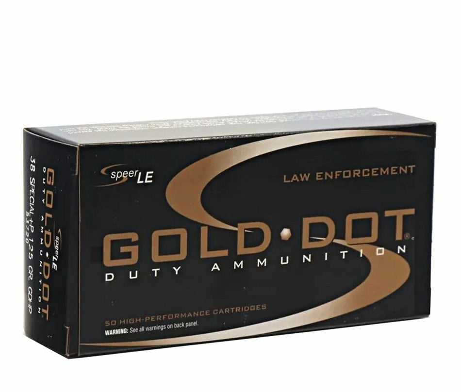 Speer Gold Dot LE Duty +P .38 Special 125 Gr JHP