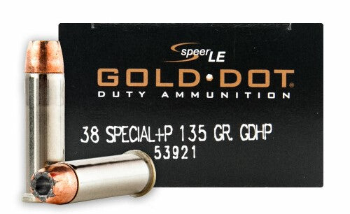 Speer .38 Special Gold Dot 135gr JHP Ammo