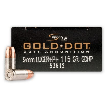 Speer 9mm Luger / Parabellum  115gr JHP Ammo