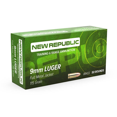 New Republic 9mm Luger 115gr FMJ Ammo