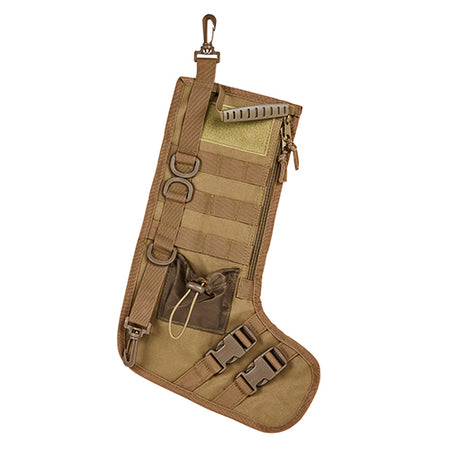 NC STAR TACTICAL STOCKING HOLIDAY W/ HANDLE TAN 15"X10.5"X6.5"