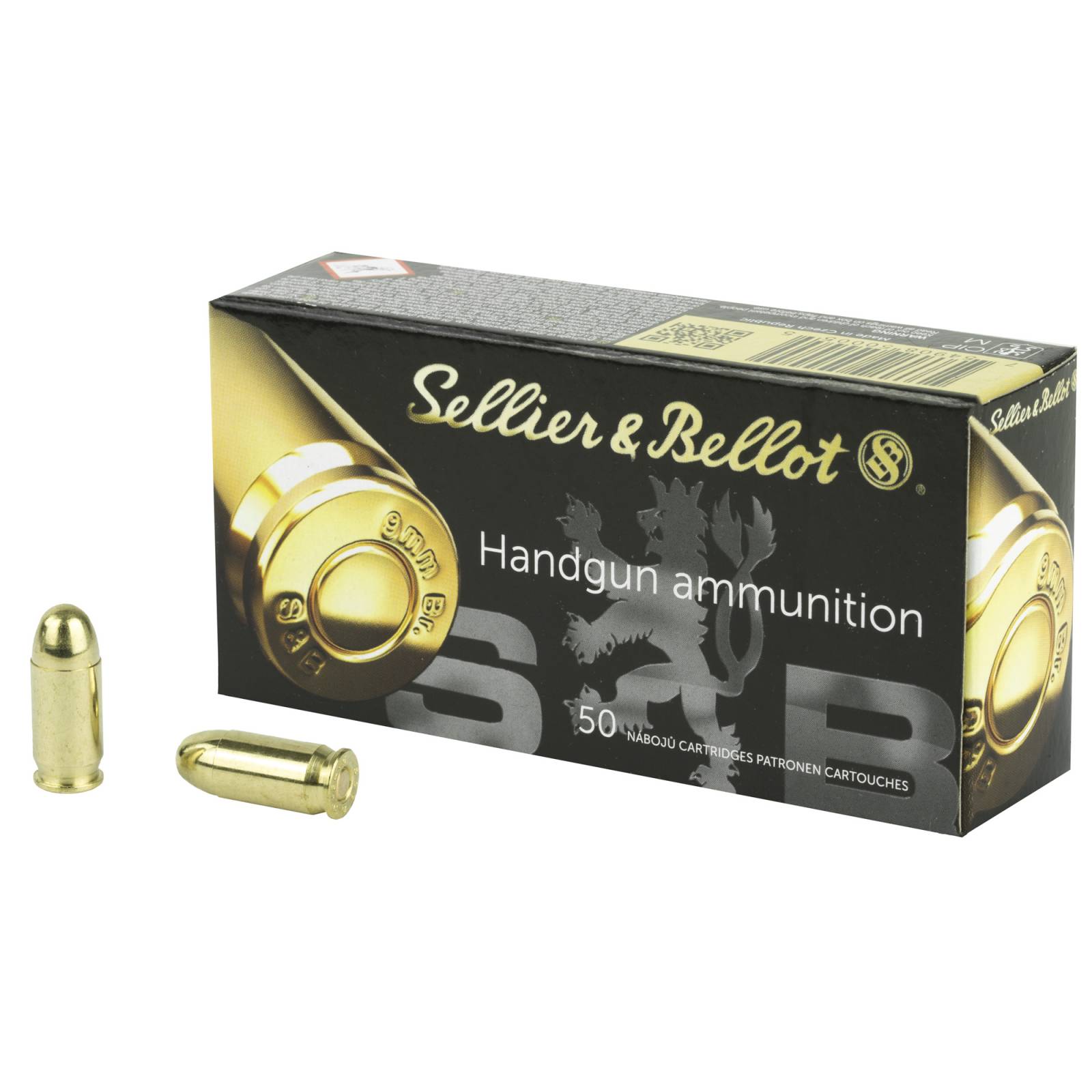 Sellier & Bellot .380 Auto 92gr FMJ Ammo
