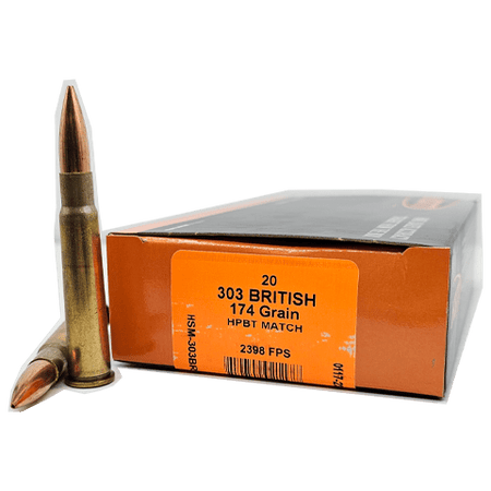 HSM .303 British  174gr BTHP Ammo