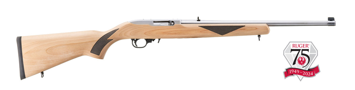 dRUGER 75TH ANNIVERSARY 10/22 SPORTER 22LR RFL NATURAL FINISH