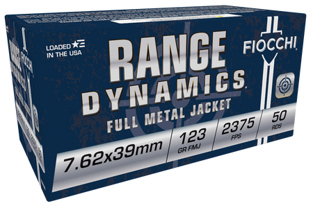 Fiocchi 7.62x39mm Range Dynamics 123gr FMJ Ammo